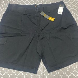 NWT Lee relaxed fit knit waist black cargo bermuda shorts (sz 22)